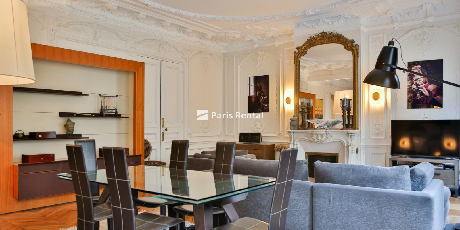 Salon - Salle à manger - 
    8ème arrondissement
  Monceau, Paris 75008
