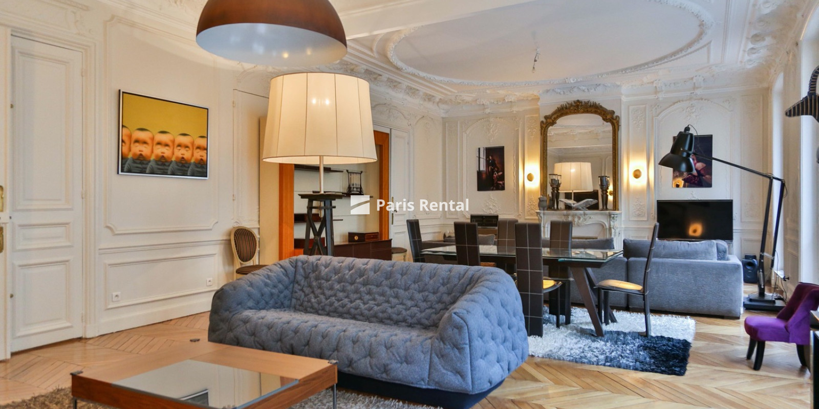 Salon - Salle à manger - 
    8ème arrondissement
  Monceau, Paris 75008
